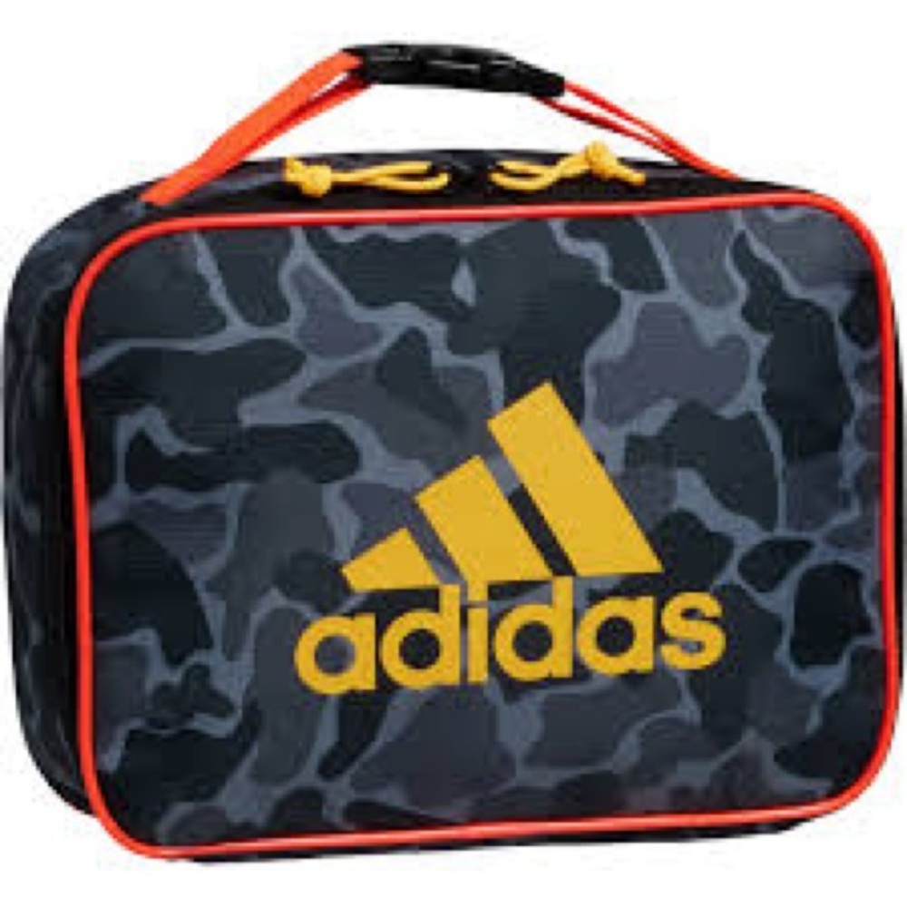 NWT! Adidas Lunch bag Insulated Lunch Bag, Camo Grey/Gold/Red